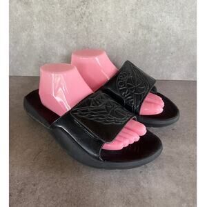 Nike Air Jordan Hydro 7 men's slides in triple black sandals house shoes  AA2517